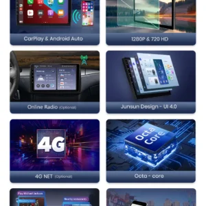 Junsun Android 13 Car Radio For Volkswagen VW Passat B7 B6 CC 2010-2015 Multimedia Wireless CarPlay For Apple GPS Navi RDS Wifi - Image 16