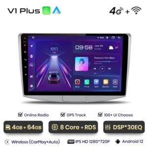 Junsun Android 13 Car Radio For Volkswagen VW Passat B7 B6 CC 2010-2015 Multimedia Wireless CarPlay For Apple GPS Navi RDS Wifi - Image 12